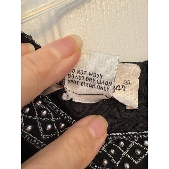 Vintage Kazar Women’s Large Beaded, Sequined, Embroidered Long Sleeve Top, Zip - Picture 8 of 16